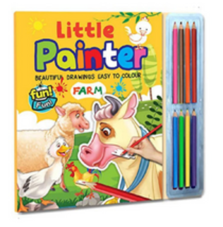 Little Painter Attractive Farm Colouring Book