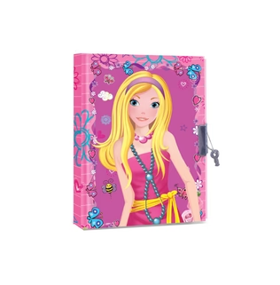 Girls Secret Diary Journal With Lock & Key (Pink)
