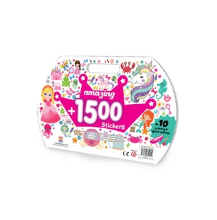 1500 Girls Giant Stickers Activity & Colouring Pad