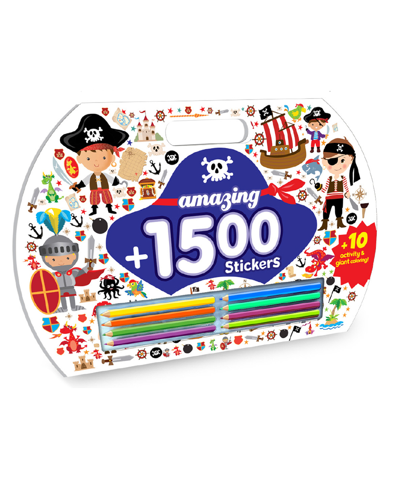 1500 Giant Stickers Colouring Activity Bag