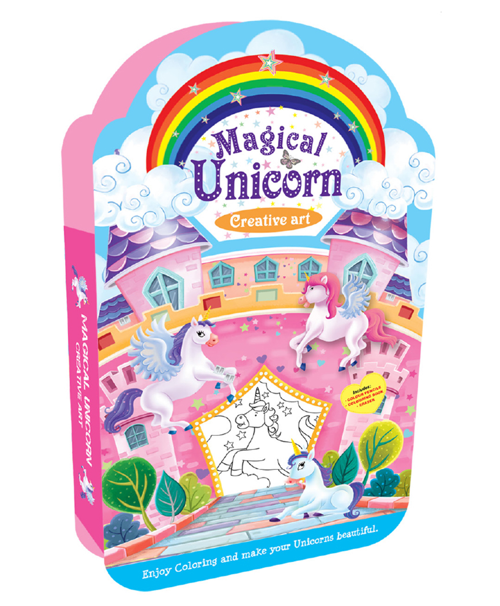 Small Unicorn Colouring kit
