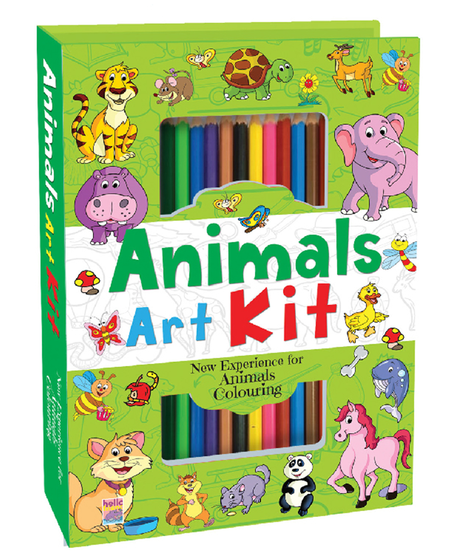 Animals Art Kit Colouring Book