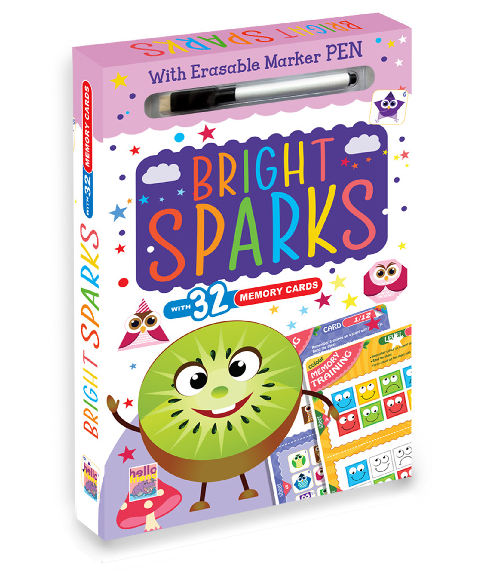 Bright Sparks Flash Card Set With Wipe & Clean pen 