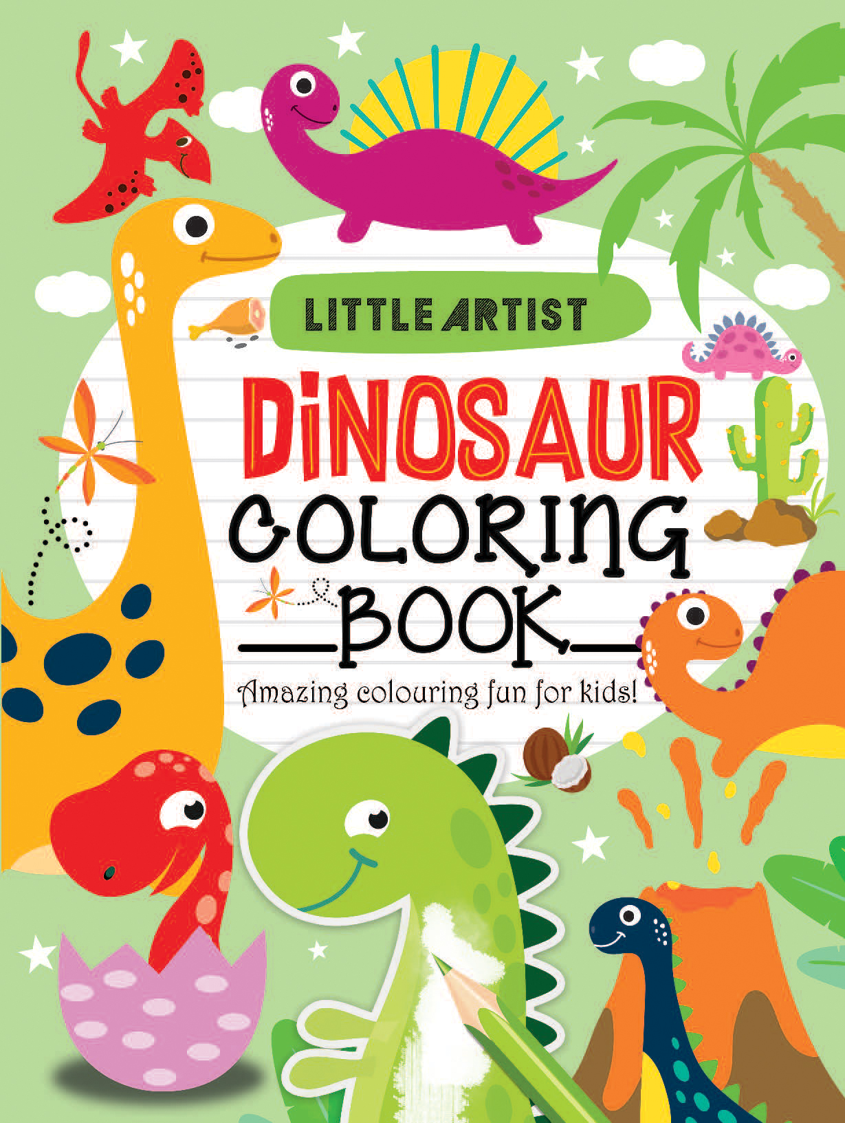 Little Artist Dinosaur Colouring Book
