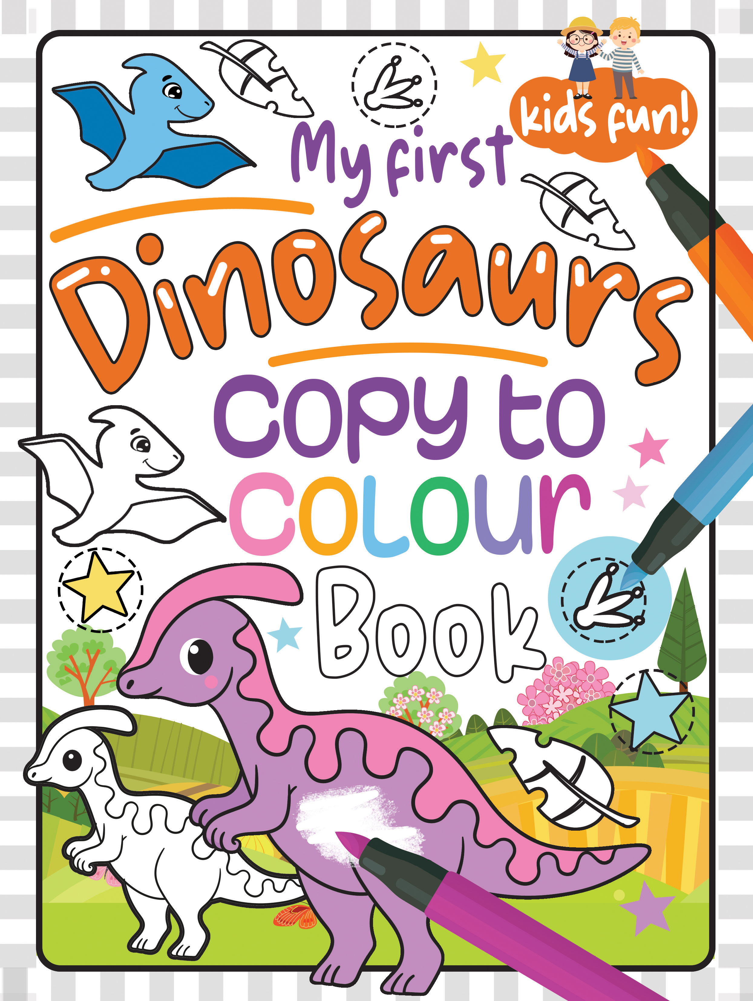 Easy Colour - Cool Copy Colouring Dino