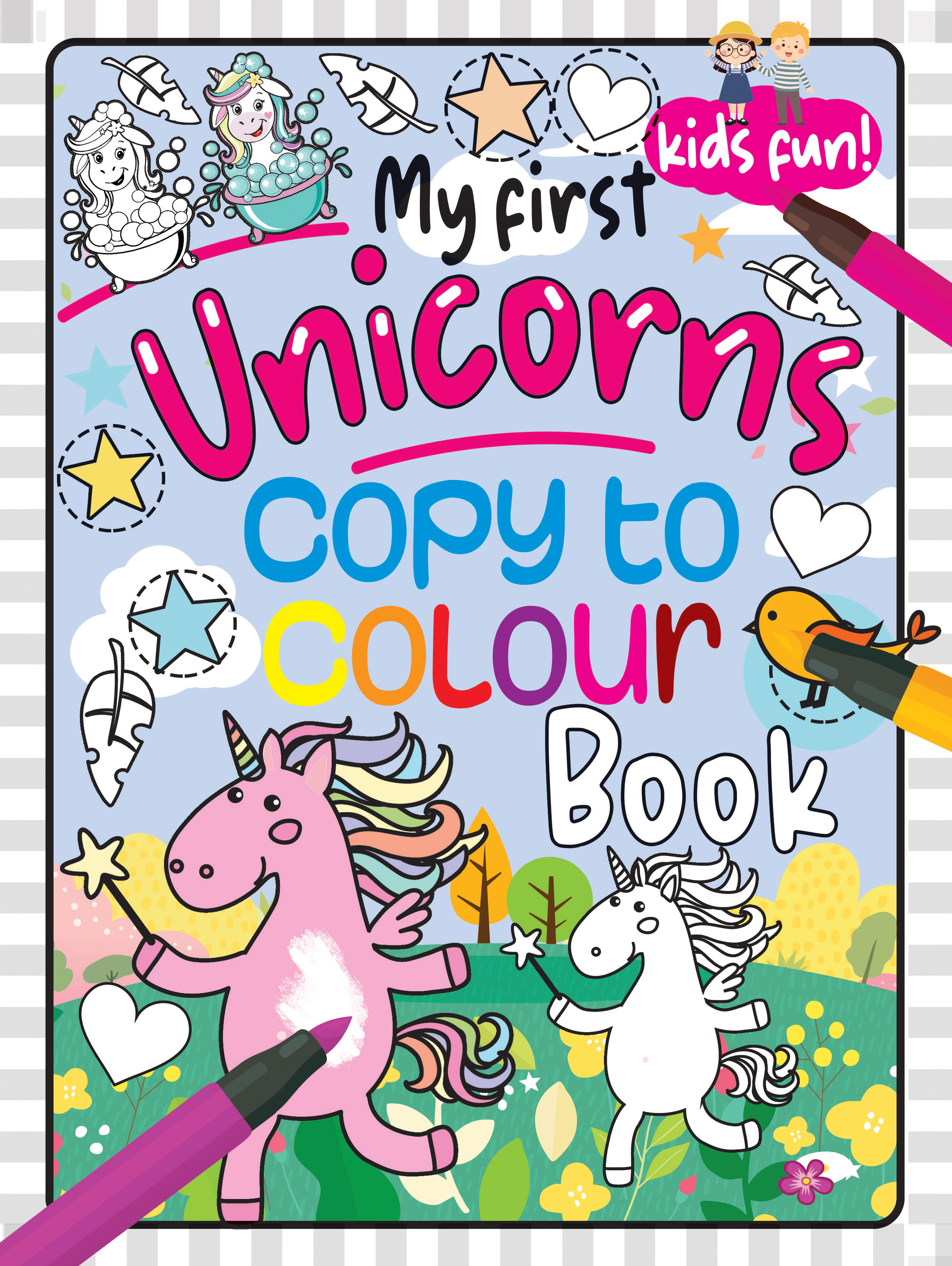 Easy Colour - Cool Copy Colouring Unicorn