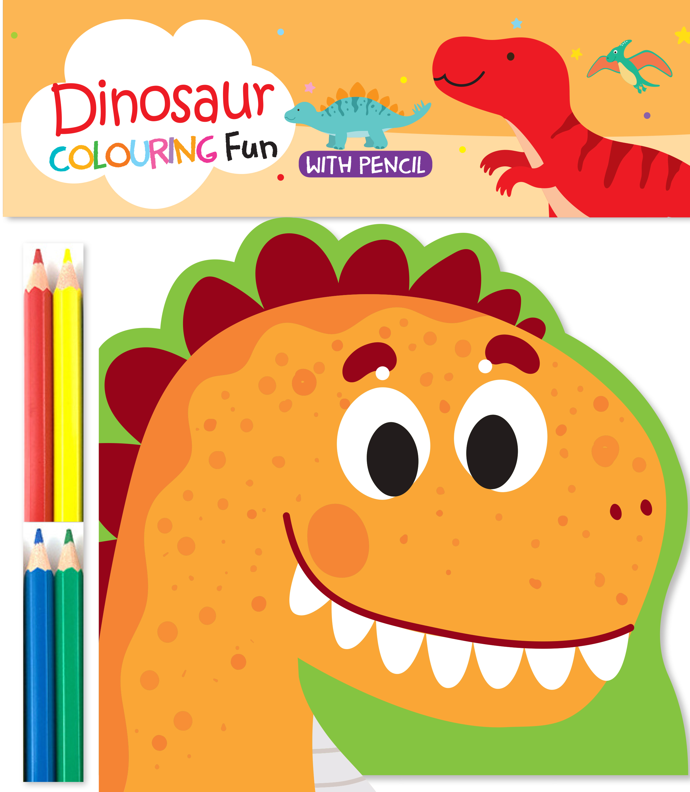Dinosaur Colouring Fun with Pencil 